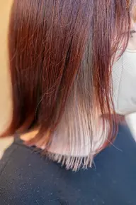 【ケアブリーチ使用⭕】カット+インナーカラー+全体カラー