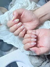 【Hand☆ソフトジェルオフ無料】オーロラネイル☆ミラーネイル¥5980