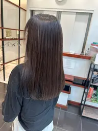 カット+ストレートパーマ+Aujua2stepトリートメント🌼