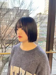 カット+前髪縮毛矯正+2stepアミノ酸トリートメント🤎