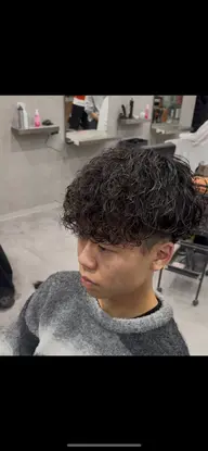 当日限定メンズカット＋ツイストスパイラルパーマ