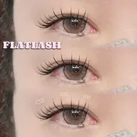 フラットラッシュ120本+コーティング付き(束感or束感なし)(新規オフ無料)