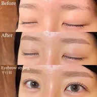 上まつげパーマ+アイブロウ(ワックス・間引き・メイク仕上げ) ⸜❤︎⸝