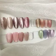 マグネットジェルネイル💅🏻(オフ込)\自爪育成ケア•爪に優しいジェル使用/