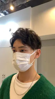 【🌿メンズ人気No.1🌿】爽やかカット+ニュアンスパーマ　本日残り2名！