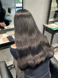 【透明感のある寒色カラー💍ܸ⁺˳✿⏦】大人かわいい韓国風🇰🇷ブルーブラック💙➕トリートメント💎