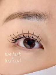 【すぐ予約限定】アンドヘルシー🌼フラットラッシュ120本まで+まつげパーマ/デザイン・本数自由！コーティング込