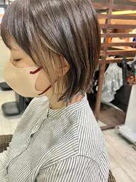 イヤリングカラーでさりげないお洒落を✨【ミニモ限定価格】カット+イヤリングカラー+トリートメント※ブリーチ込みの料金