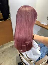 全体ブリーチ＋カラー＋5stepトリートメント