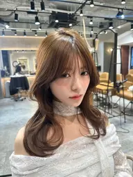 【🎍3月限定価格🎍】韓国レイヤーヘアカット＋艶カラー🩵髪質改善1stepスチームトリートメント付き🎀