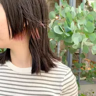 インナーカラー(ポイントブリーチ)&オンカラー【minimo限定価格】