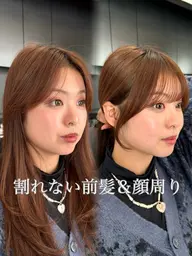 ‪‬🩵前髪カット＋顔周りカット🩵流れやすい前髪と小顔カットで可愛く垢抜け❣️
