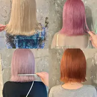 【新規】ケアブリーチカラー+サービストリートメント ¥11000