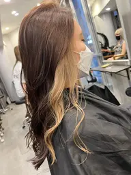 カット+インナーカラー+高保湿トリートメント　ケアプロアイロン付き