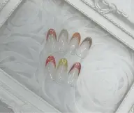 トレーニングクーポン⭐️【オフあり】限定ラメフレンチ💅クリアベースに7色のラメからお選びいただけます🩷