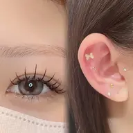 🫧💙耳つぼジュエリー💎💫+似合わせまつげパーマ💙🫧お悩み、目元に合わせてデザイン選定させていただきます❕