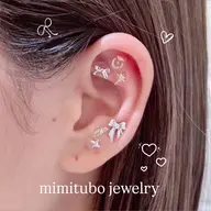 🌟耳つぼジュエリー6粒🌟ピアス感覚で耳元が華やかになる(マッサージ無し)