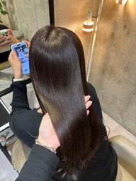 【💛優しく染めて楽しむカラー💛】うる艶ダメージレスカラー➕3STEPさらさらトリートメント