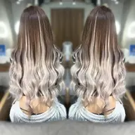 🐬ハイライトに🐬ケアカラー＋ 人毛シールエクステ40本⭐️エクステカット付⭐️