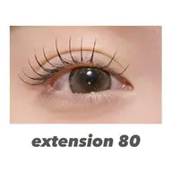 【マツエク】国産最高級セーブルエクステ80本♡3980円/フラット4980円♡オフ込み