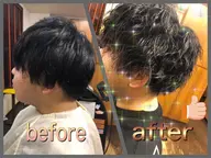 メンズ限定　カット&ツイストパーマ