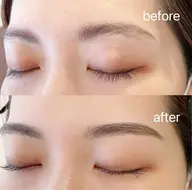 眉毛/アイブロウワックス、間引き、メイク仕上げ