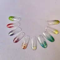 💜ラメグラデーション💜✨オフ込み💅10色からお選びいただけます❣️