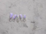 【👑オフあり】クリアベースニュアンスアートネイル🎨𓈒𓏸 120分