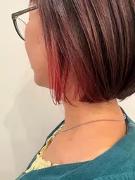 大人気❣️【インナーカラーorイヤリングカラー+カット+新‼︎トリートメント🫧】