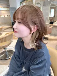 ブリーチインナーカラー✨️