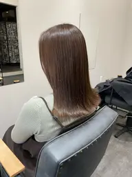 🍐寒色系ケアカラー (ブリーチなし)+ 髪質改善トリートメント🍐