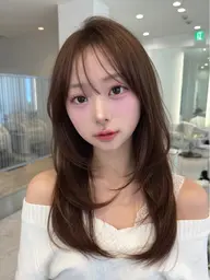 【🌱ミニモ学割🌱】カット×カラー×プレミアムトリートメント（2回目までご利用できます）レイヤー/韓国