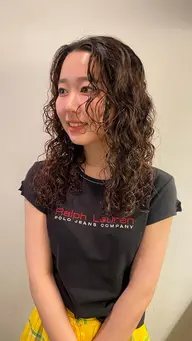 カット+くるくるパーマ👩‍🦱