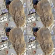 【ブリーチしても驚く艶感🍀】🫧似合わせカット➕ブリーチありダブルカラー➕髪質改善Tr🫧ダメージ90%カット🕊️✨