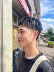 カット+シャンプー+メンズアイブロウシェーブ+ブロー(ロング料金別途かかります)