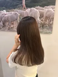 💫透明感ワンカラー（土曜日以外）【ワンカラー＋シャンプーブロー＋補修トリートメント付き】