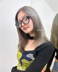 【🎗️艶髪ハイトーンはコレ!!!🎗️】 ケアブリーチ ＋ ケアカラー ＋ 超音波トリートメント🩵