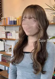 💗【フェイスフレーミング】💗顔周りブリーチ+3steptreatment🫧