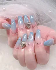 🎀シンプルお持ち込みアート・2つパーツ・ストンつけ放題(オフ込み・ドライケア付き)