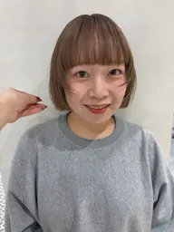 カット＋ブリーチ＋カラー＋トリートメント【ブリーチで透明感のある明るめカラー🩷トリートメントでしっかりダメージ補修】