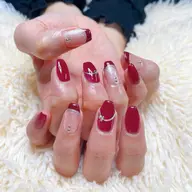 🖐️【オフ込み】ワンカラー＋4本フレンチ