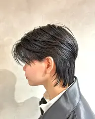 メンズセンターパートウルフ⭐️