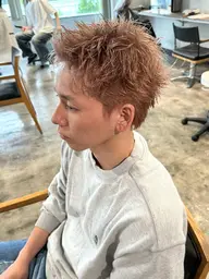 【夏にピッタリ】メンズスパイキーショートカット+炭酸泉