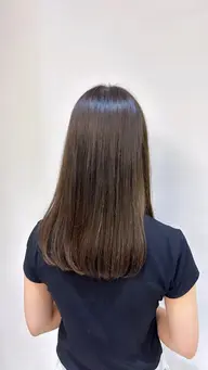 ブリーチなしワンカラー(肩下10cmまで)➕4stepトリートメント