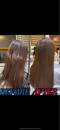 【まとまり特化】 硬くならない髪質改善ストレートカット