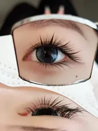 ★大人気持ち込みデザイン LEDワンホン感ボリュームラッシュ上下セット*上120束+下40放題(アイパック付き)