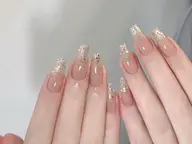 ラメグラデーション➕ベースカラー