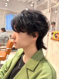 【平日メンズ限定メニュー‼️】カット＋パーマ＋艶トリートメント