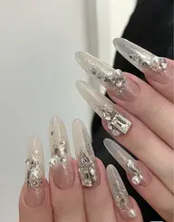 チップ長さ出し🌸お持ち込みデザインやり放題、豪華無制限パーツつけ放題