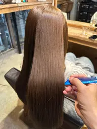 𓈒🫧 ͛髪質改善🪽シームレストリートメント➕ヘアカラー(🛁極ツヤ*トリートメントとワンカラー)